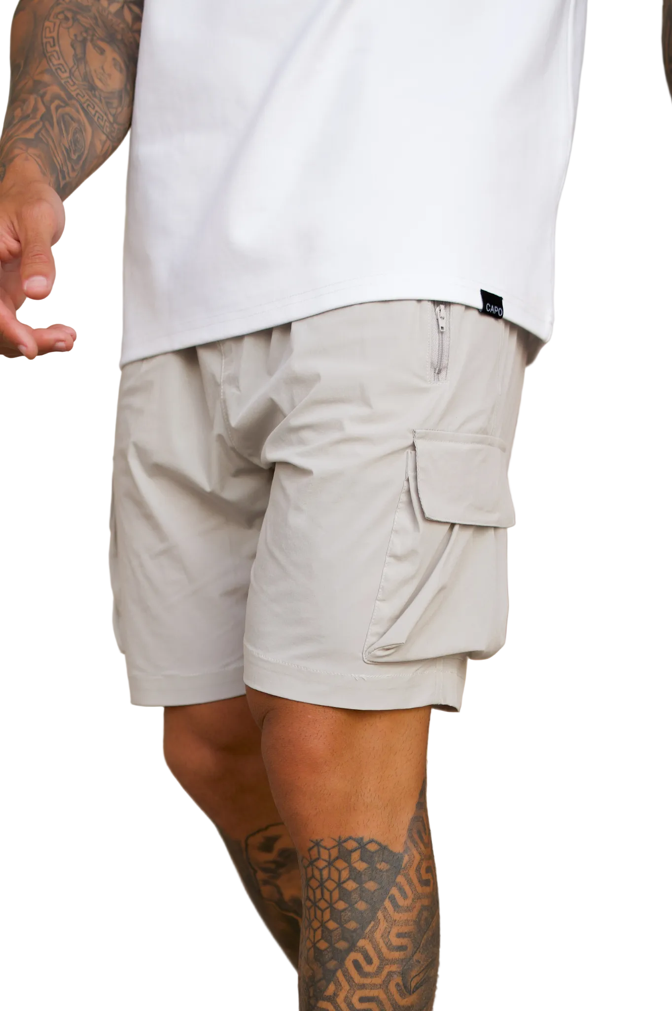 CAPO Lightweight Stone Cargo Shorts